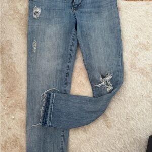 Distressed Blue Jeans for Women